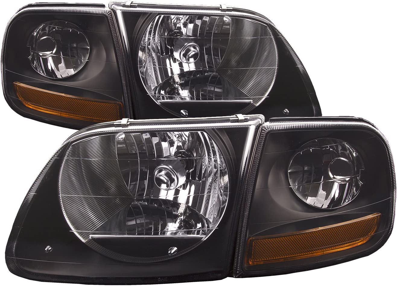 Chrome W/XENON Headlights 4pc Fits Ford F150 250 /Expedition Lightning