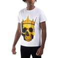 thumbnail image 1 of HEADS OR TAILS Men's Crown Skull Rhinestone Tee, White, XL, 1 of 7