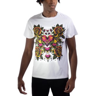 【限定品】Rhinestone T-Shirt SuperStar Print Rhinestone T-shirt – AROLORA
