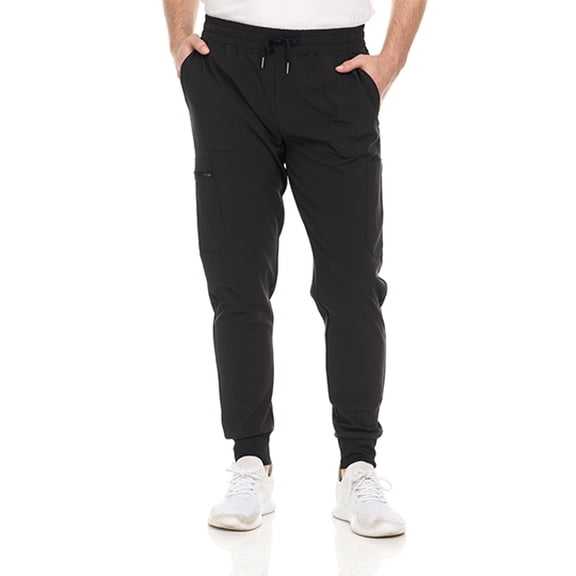 HEAL+WEAR Men's Clinical Scrub Pants – Jogger Fit, Elastic Waist, Multi-Pocket Medical Workwear