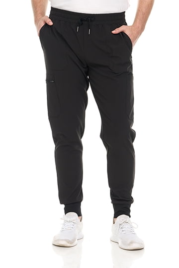 HEAL+WEAR Men's Clinical Scrub Pants – Jogger Fit, Elastic Waist, Multi-Pocket Medical Workwear