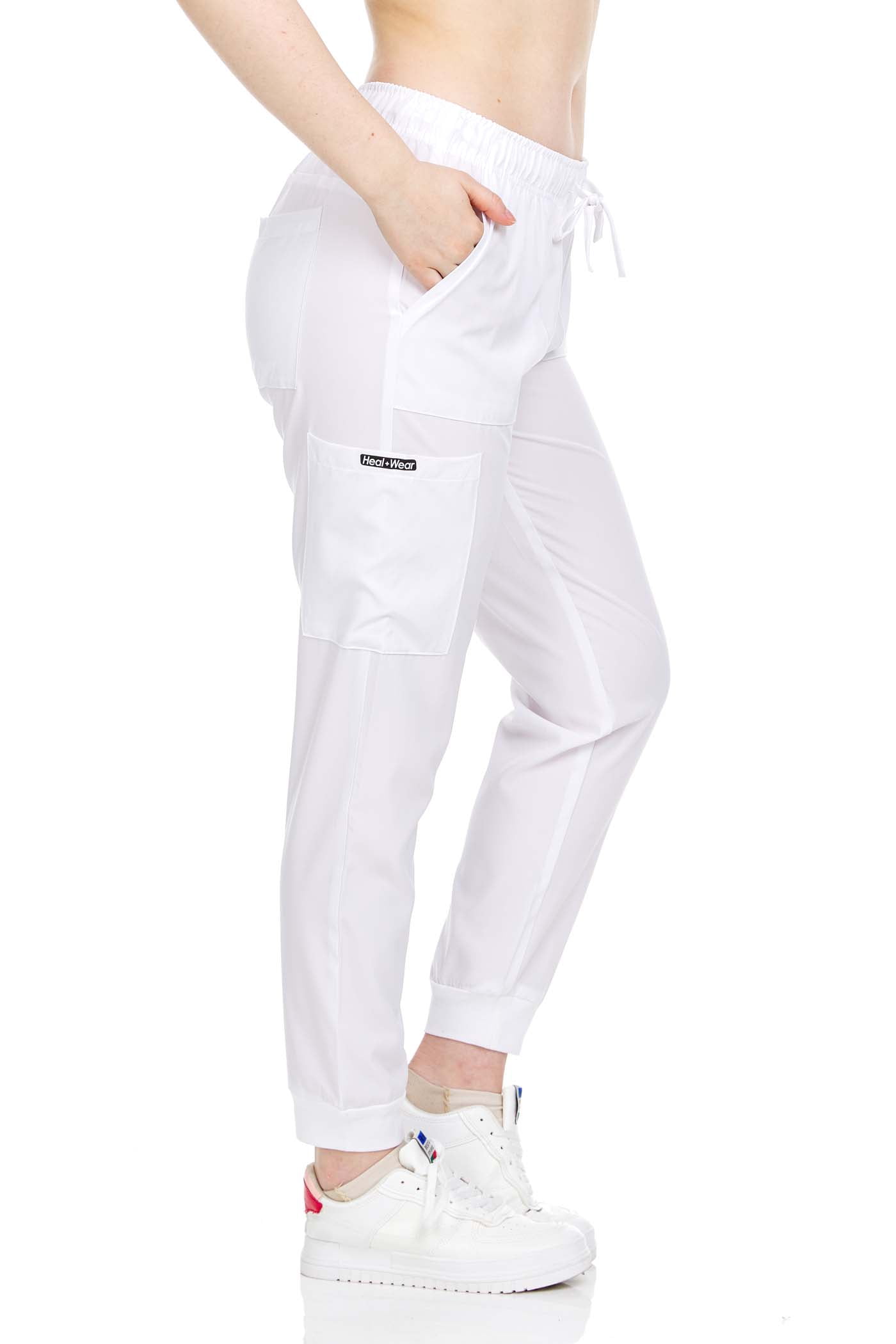 HEAL WEAR Women Scrubs Pants Female Medical with Pockets 4 Way Stretch