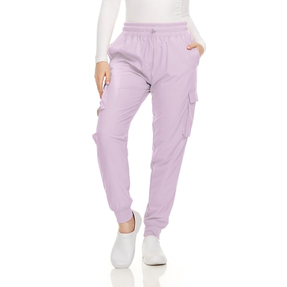 HEAL WEAR Women's Cargo Scrub Jogger Pants 4-Way Stretch,Workwear for Nurses & Healthcare Professionals