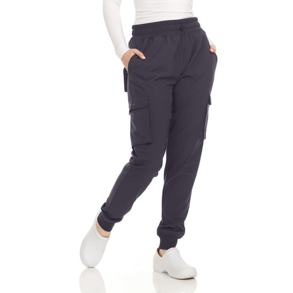 HEAL+WEAR Women's Cargo Scrub Jogger Pants 4-Way Stretch,Workwear for Nurses & Healthcare Professionals