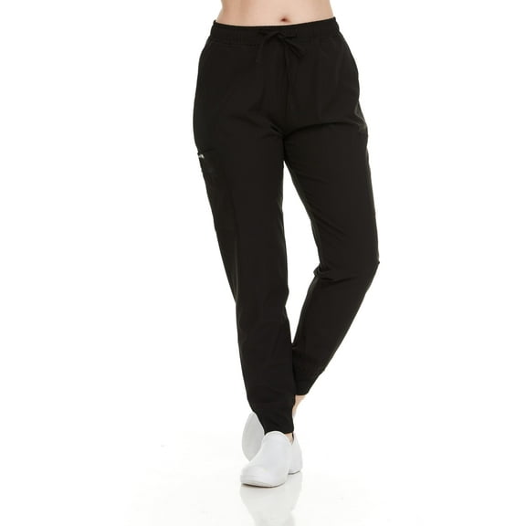 HEAL WEAR Women's Jogger Scrub Pants Stretchy,Lightweight Medical Cargo Pants with Pockets 4-Way Stretch