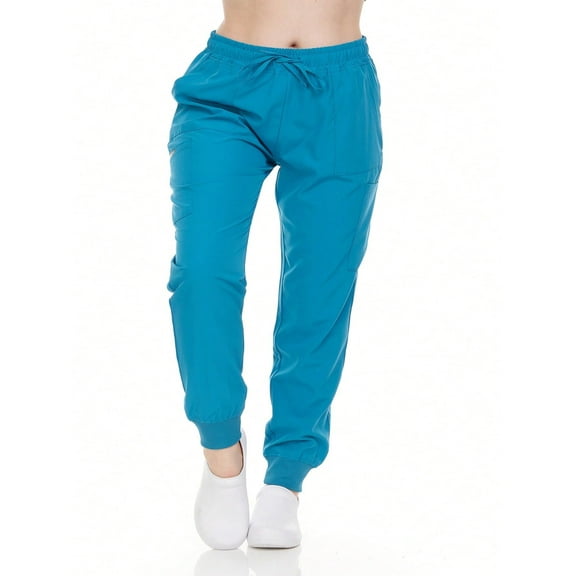 HEAL WEAR Women's Jogger Scrub Pants with Multi-Pocket Design for Nursing 4-Way Stretch Spa and Clinical Workwear