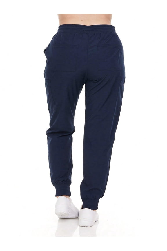 HEAL+WEAR Women's Jogger Scrub Pants with Multi-Pocket Design for Nursing 4-Way Stretch Spa and Clinical Workwear