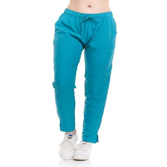 HEAL+WEAR Women's Tapered Scrub Pants 4-Way Stretch Medical Bottoms Workwear for Nurses & Healthcare
