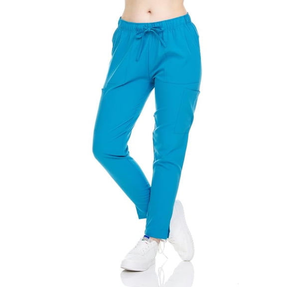 HEAL+WEAR Women's Tapered Scrub Pants 4-Way Stretch Medical Bottoms Workwear for Nurses & Healthcare