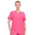 thumbnail image 1 of HEAL+WEAR Womens Stretch V-Neck Scrub Top 4-Way Stretch Lightweight Medical Uniform Shirt, 1 of 8