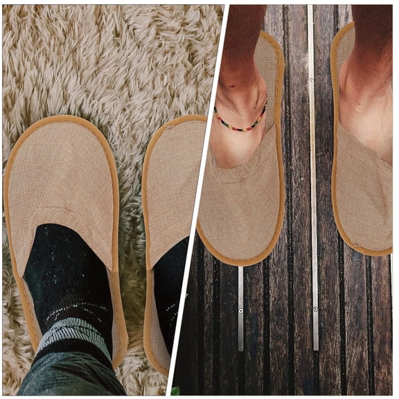 HEALEEP 1 Pair Soft Non- Slippers for Guests, Comfortable Unisex Indoor Footwear for Home, Hotel, Travel Use