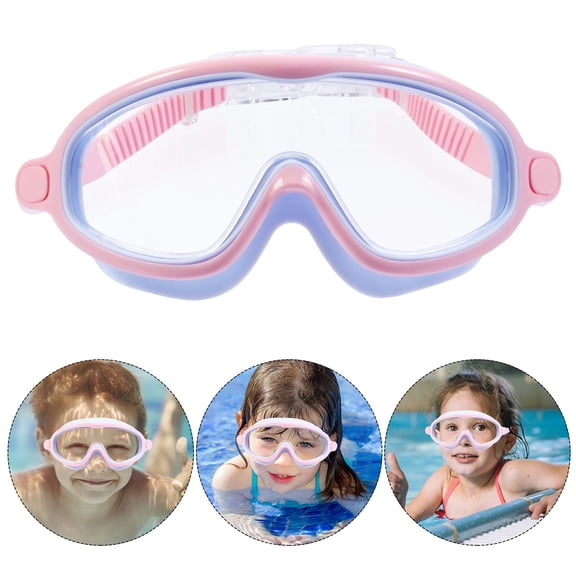 HEALEEP 1 Pc Transparent Silicone Diving Glasses for Girls with Anti-fog UV Protection Large-frame Ergonomic Design