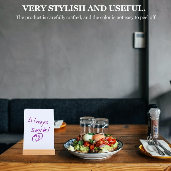 HEALEEP Chalkboard Sign Background Decoration Rectangular 1 Set 5.7x3.9x2.4in