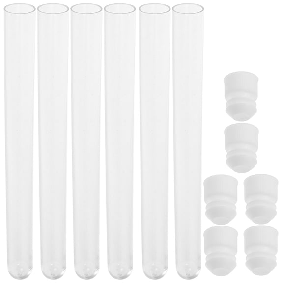 HEALEEP 100 Pcs Container Sewing Needles Holder Plastic Test Tube