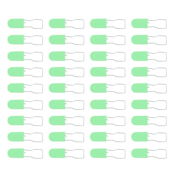 HEALEEP Padlock Plastic Green Toughness For Home Tools Indoor Use 100Pcs 3.14X0.79X0.20In