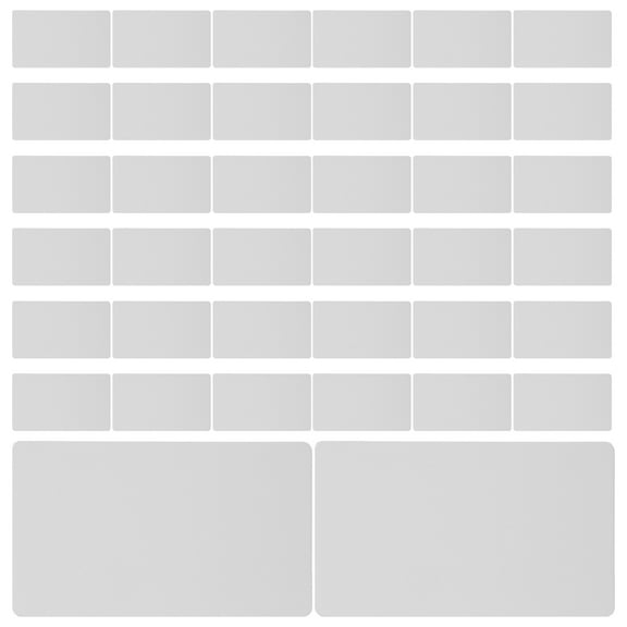 HEALEEP 100Pcs Blank Paper Greeting Cards White for Writing DIY Graffiti Students Party