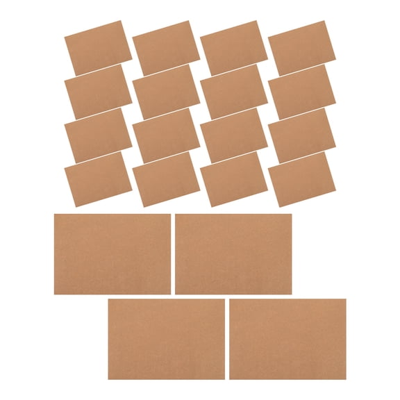 HEALEEP 100Pcs Kraft Chipboard Sheets Durable Brown Cardboard Inserts for Office Crafts and Packaging