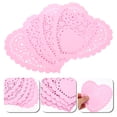 thumbnail image 1 of HEALEEP 100Pcs Table Placemats Doilies Paper Doilies for Serving Trays 5.5x5.5in, 1 of 8