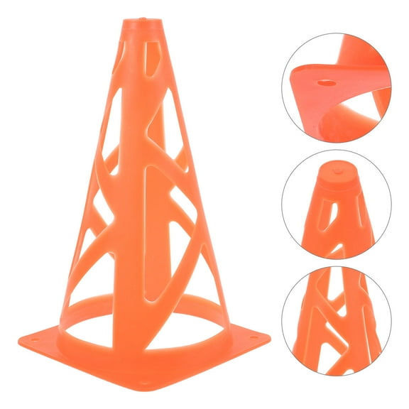 HEALEEP 10Pack Athletic Cones for Football Obstacle and Flexibility Training 23x13x0.5cm