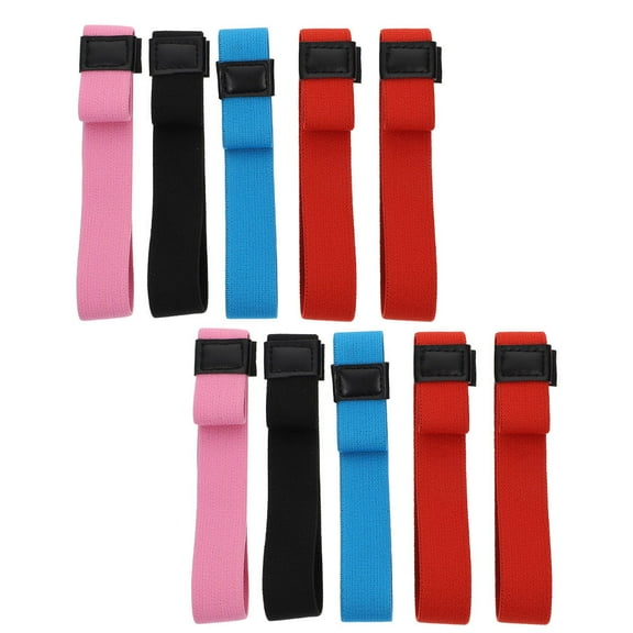 HEALEEP 10-Pack Elastic Fixing Straps in Assorted Colors for Lunch Containers and Food Storage