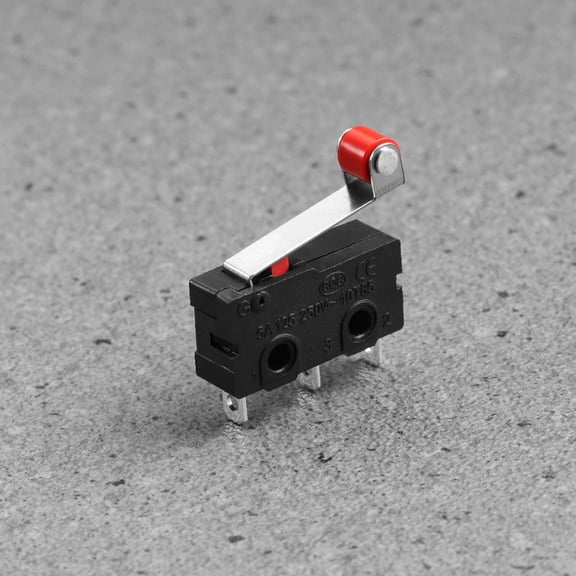 HEALEEP Professional Roller Micro Switch Spdt 1No 1Nc 3-Pin Terminals Black 10Pcs