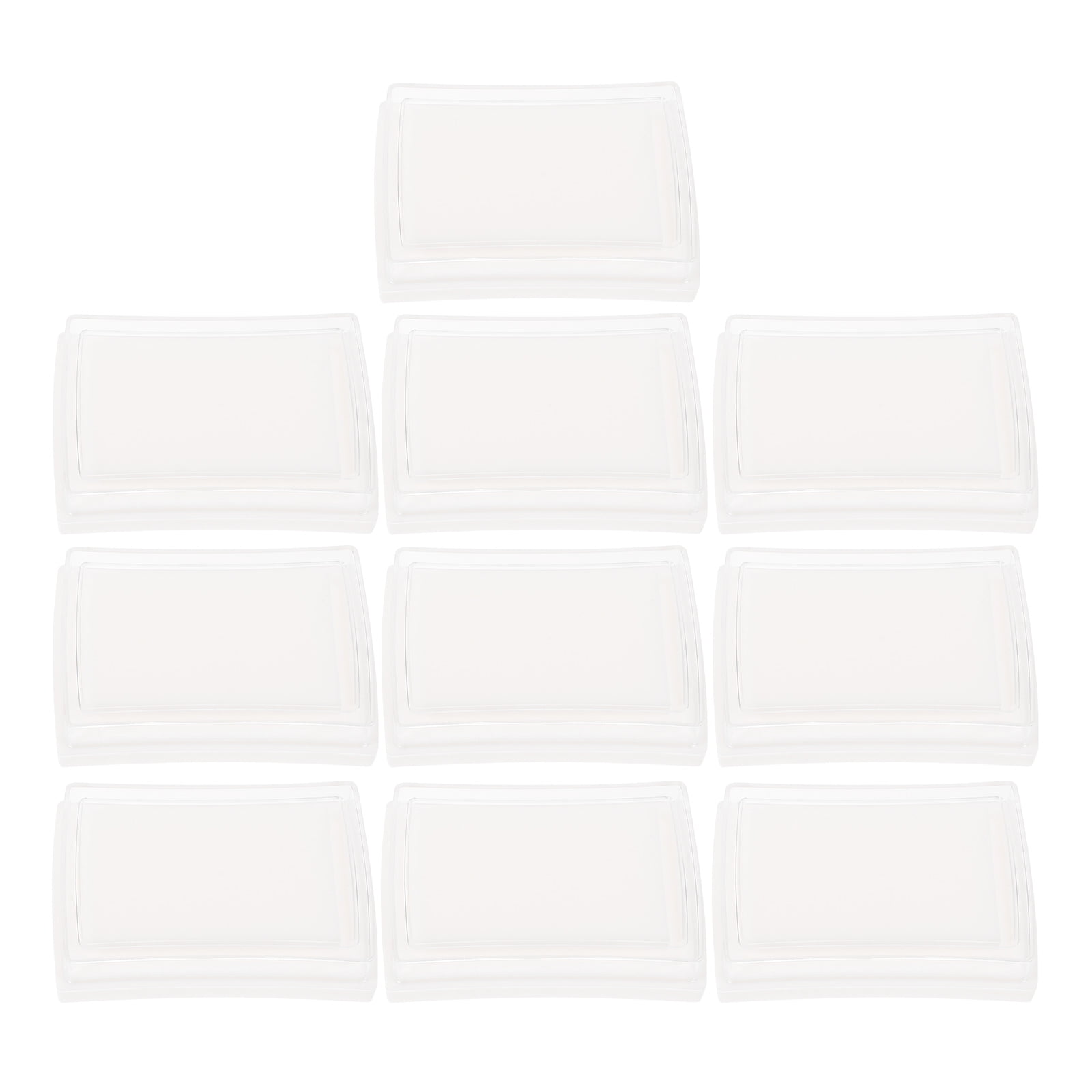 HEALEEP 10Pcs Small Ink Pads Blank with Waist Cut Design for Scrapbooking and Card Making