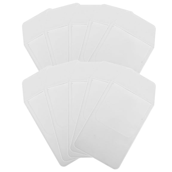 HEALEEP 10pcs Pen Storage Bag for Home White PVC Compact and Portable Doctor Nurse Supply 6.5 inches