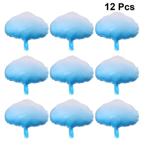 HEALEEP 12Pcs Cloud Shaped Balloons for Childrens Birthday and Wedding Celebrations