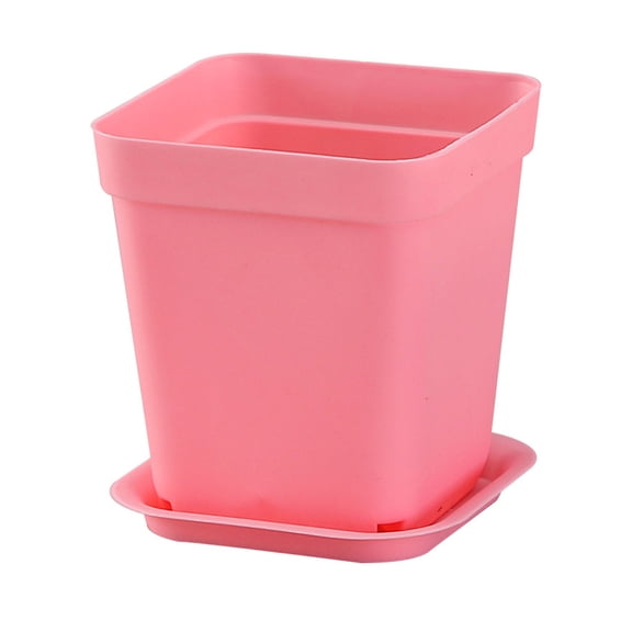 HEALEEP Set of 12 Green Plastic Planter Pots for Wedding Favors, Small Containers 3.1x2.8x2.0 Inches