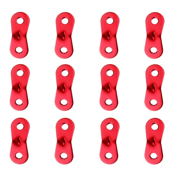 HEALEEP 12Pcs Red Aluminium Alloy Tent Cord Locks for Tent and Awning Accessories