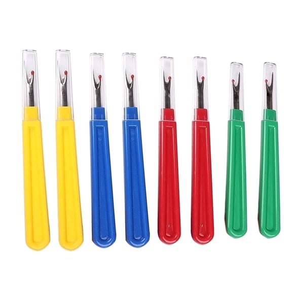 HEALEEP 12-Pack Seam Set for Sewing with Steel Blades and ABS Plastic Handles, Random Colors, 13.2x0.5x0.1in