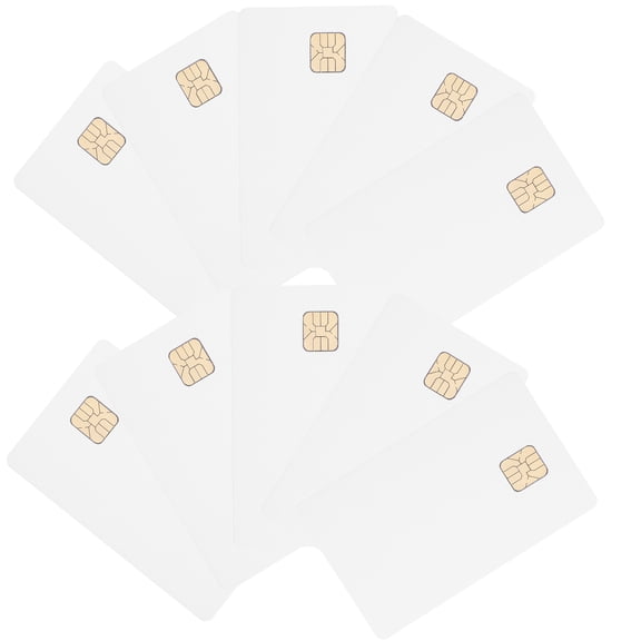 HEALEEP 12pcs Information Cards White Cards with Chip Intelligent Card Accessory