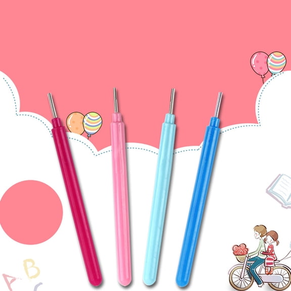 HEALEEP 16Pcs Paper Quilling Tool Set with Stainless Steel Tips and Non Slip Rubber Handles for Craft