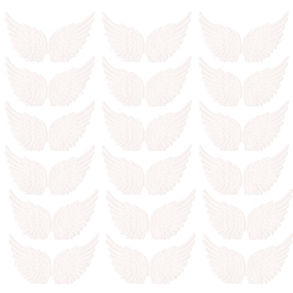 HEALEEP 18Pcs Diy Ornament Angel Wing Shape Clothes Decors for Craft Enthusiasts