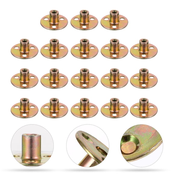 HEALEEP 18Pcs Hardware Nuts with Texture for DIY Enthusiasts and Experts