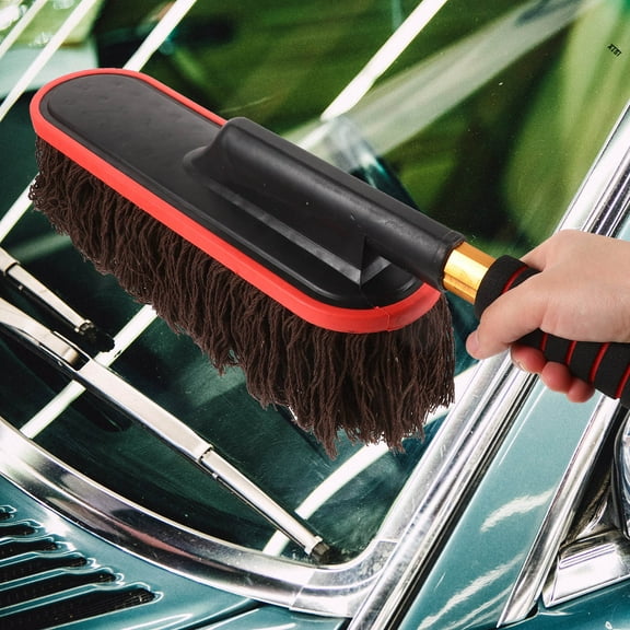 HEALEEP 1Pack Adjustable Handle Car Wash Brush Assorted Color for Car Owners