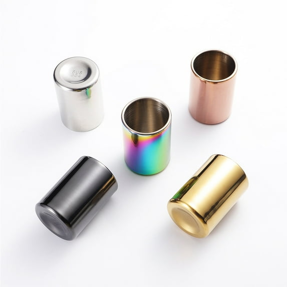 HEALEEP Portable Toothpick Holder Silver 1Pcs 2.2x3.1in