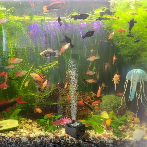 HEALEEP 1Pack Submersible Water Pump for Aquarium and Pet Drinking Water Circulation 4.4x3.8x3.7in