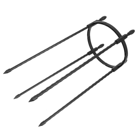 HEALEEP 1Pack Trellis for Pots 8mm 20x7.9in Round Plastic Covered Steel Tube for Houseplants Holder