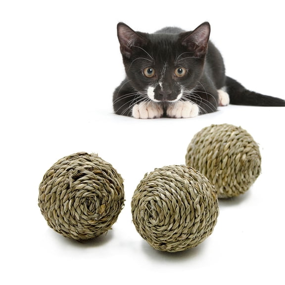 HEALEEP 1Pc Rattan Round Ball for Bunny Chewing Toys Indoor Playtime