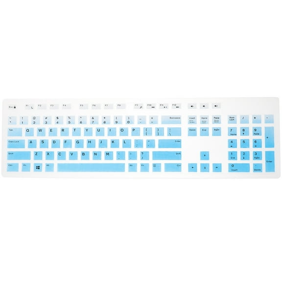 HEALEEP 1Pc Ultra Thin Silicone Keyboard Protective Film Transparent Dust Cover for General Users 17.3X5.1X0.1In