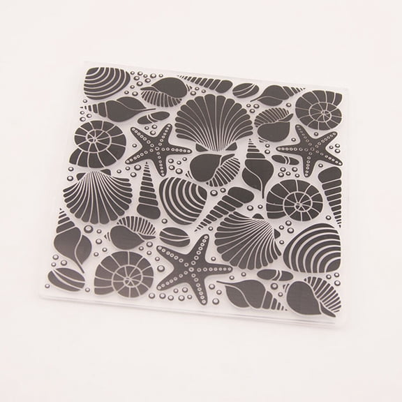 HEALEEP Black Plastic Embossing Stencil for Scrapbooking, Crafts, Card Making and Art Projects - 1 Piece
