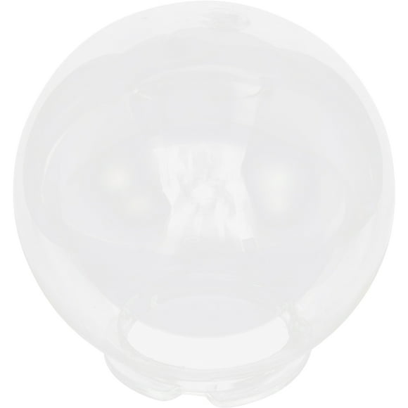 HEALEEP 1Pcs Clear Light Globes Transparent Plastic for Outdoor Lighting 9.8x9.8x3.5in