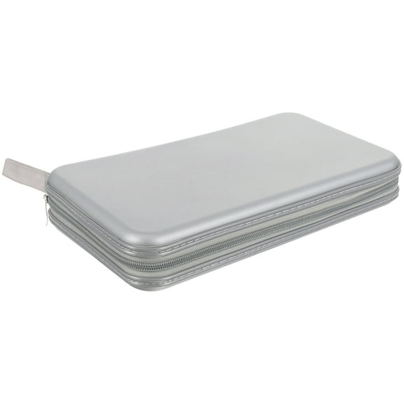 HEALEEP 1Pcs Disc Container Silver Rectangular Plastic For CD Storage 28.5X16.5CM 5Cm Thickness