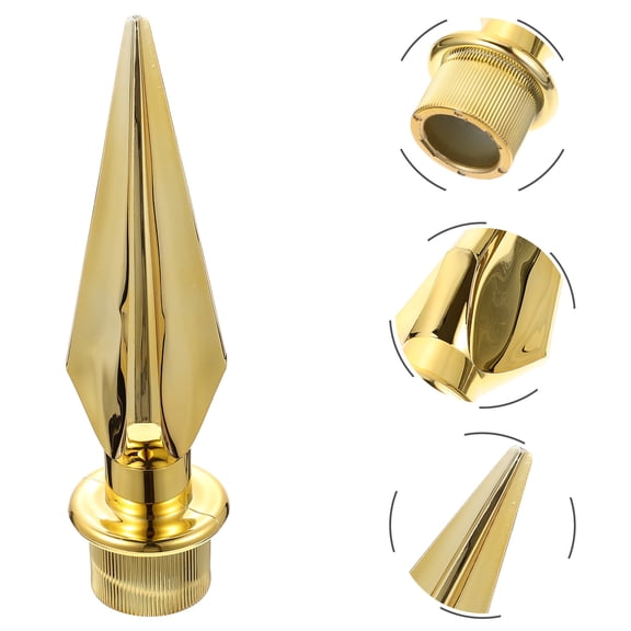 HEALEEP Indoor Flagpole Topper 11.8 x 2.2 x 2.2 Inches Decorative Finial for Flag Poles, Single Piece