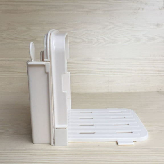 HEALEEP 1Pcs Foldable White Abs Bread Slicing Guide for Safe Cutting and Baking Tool Use