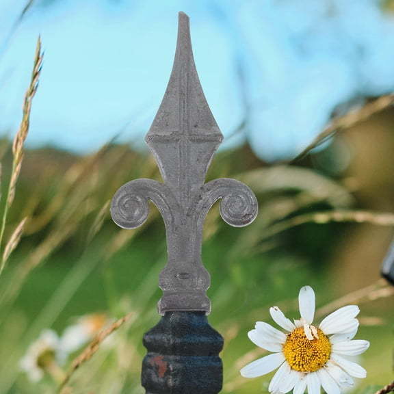 HEALEEP 1Pcs Grey Fence Post Covers for Protective Finial in .82X2.55X0.39in