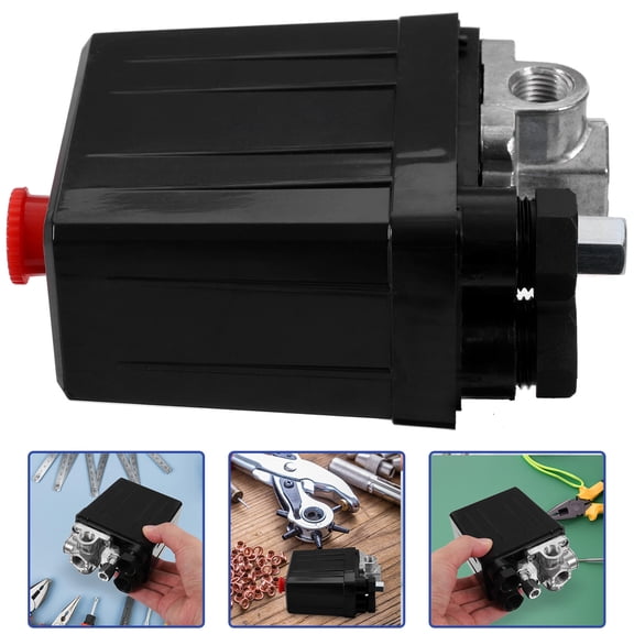 HEALEEP 1Pcs Metal Air Compressor Pressure Switch Control Valve for Industrial Use 90-120 PSI