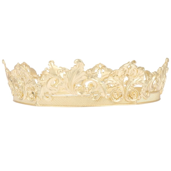 HEALEEP 1Pcs Metal Crown for Men Women Universal Headwear for Prom and Parties