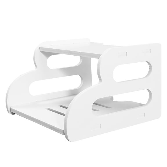 HEALEEP 1Pcs Router Shelf Wall Mounted 8.88x8.14x5.50 Inch White PVC Board Modern Design